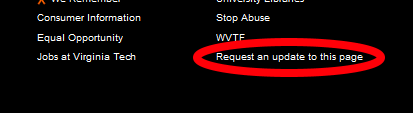 request update support
